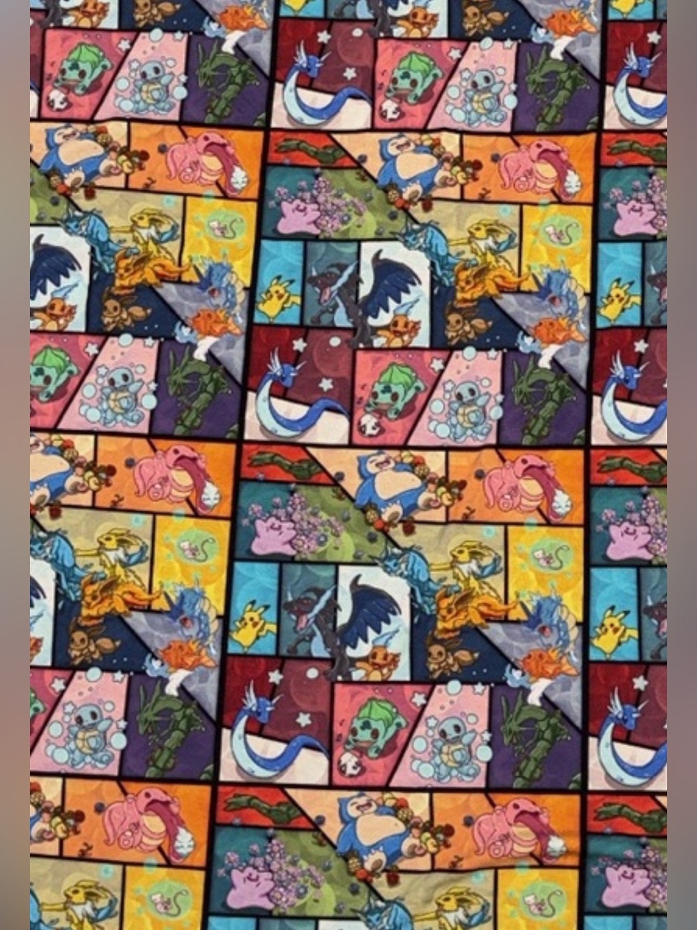 Pokemon Patchwork Bamboo  40x40 Blanket